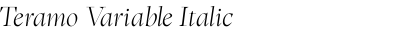 Teramo Variable Italic